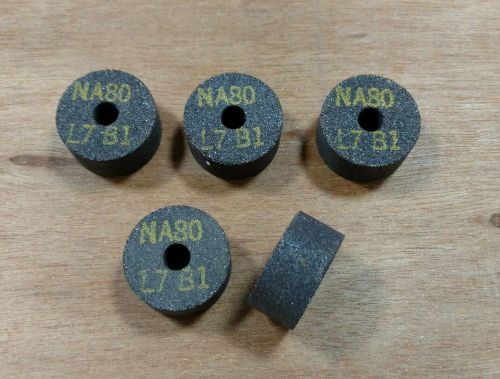 (5) usa 1x1/2x1/4 abrasive surface grinding wheel 1&#034;x1/2&#034;x1/4&#034; na80 l7 b1 for sale