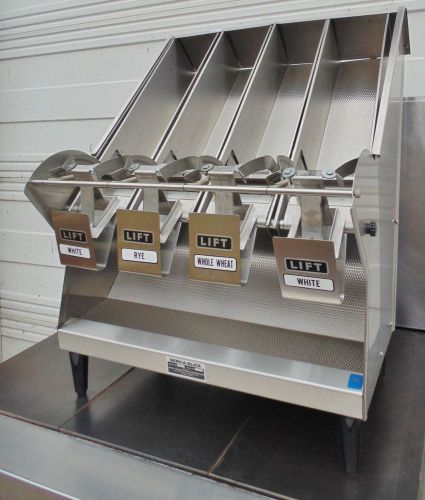 Bread slice dispenser serv-a-slice fr4 restaurant bread dispenser 4 compartment for sale