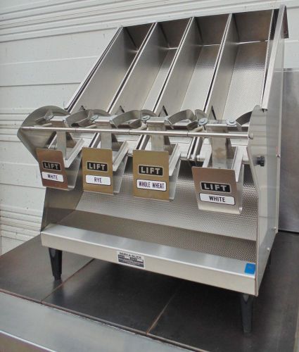 Bread Slice Dispenser SERV-A-SLICE FR4 Restaurant Bread Dispenser 4 Compartment