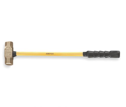 Ampco Nonsparking Sledge Hammer, 10 Lb, 33&#034; Long, Aluminum Bronze, H-72FG/HT3/RL