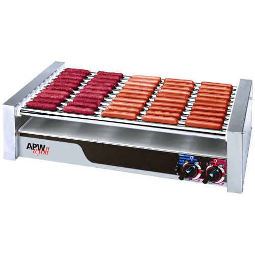 Apw wyott hrs-50 hot dog roller grill 30 1/2&#034;- flat top 120v  850 hotdogs per hr for sale