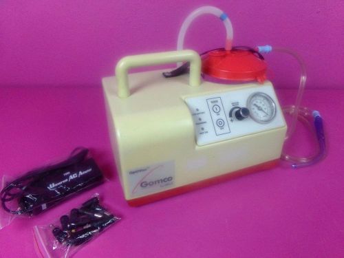 Gomco optivac portable medical aspirator vacuum suction pump acdc new battery! for sale