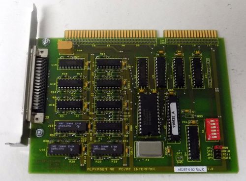 ALPHASEM AG AS257-0 REV. B PC/AT INTERFACE CARD BOARD ASSEMBLY