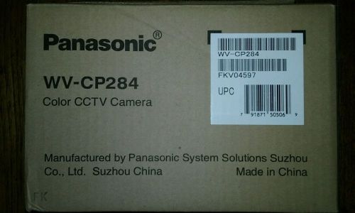 Panasonic WV-CP284 Color CCTV Camera w/Fujinon Lens and Mount