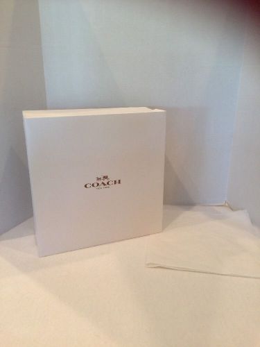 Authentic Coach Gift Box 14 X 14 X 5.5 With Tissue Paper