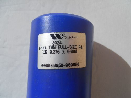 Wilson Tool 1-1/4 FAB FULL-SIZE P &amp; OB 0.275 X 0.094 Punch ONLY