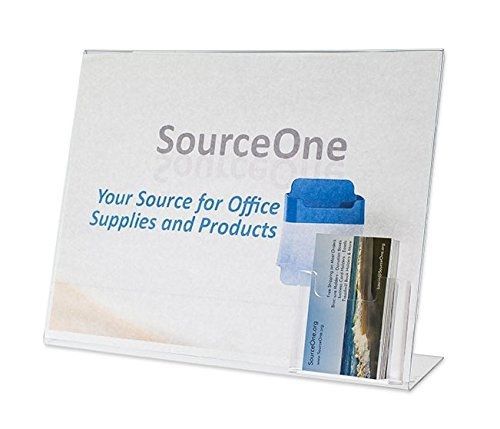 SourceOne Source One Premium Landscape 11 x 8.5 Slant Back Sign Holder with