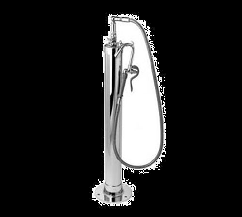 T&amp;S Brass B-0188 Kettle Filler Stanchion 4&#034; dia. with floor mounting flange