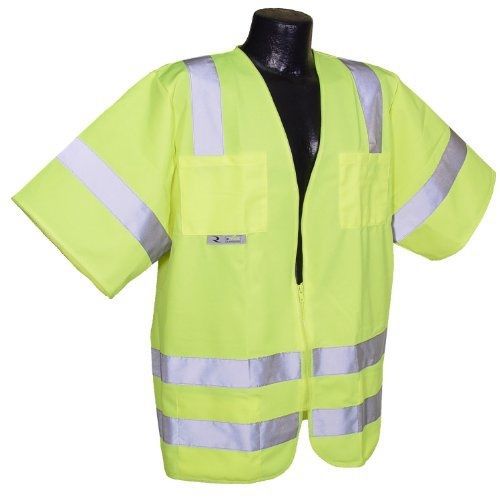 Radians sv83gs3x class 3 standard solid safety vest, green, 3 extra large for sale