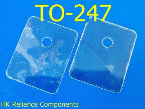 TO-247 20x25mm Mica Sheets Insulator for Transistor Heat Sink, x50 pcs