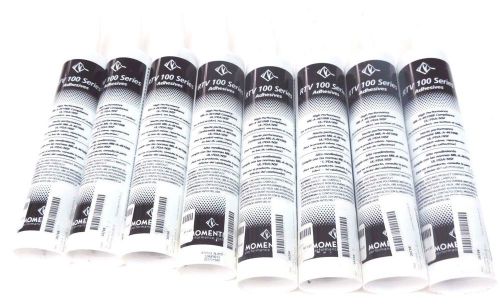 LOT OF 8 NEW MOMENTIVE RTV109 ALUMINUM CAULKING SILICONE ALUMINUM 10.1OZ TUBES