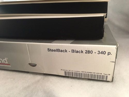 Box of 18 Unibind Steelback Black 280-340p Type 36 Covers