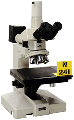 Nikon optiphot 66 6-inch inspection microscope  tag #n241 for sale