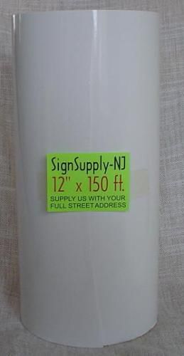 12&#034; x 50yd WHITE Gloss Sign Vinyl for Cutter PLOTTER graphics Crafts NEW
