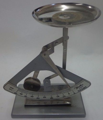Hamilton mechanical balance scale 50 g gram/1.75 oz ounce weight measurement for sale