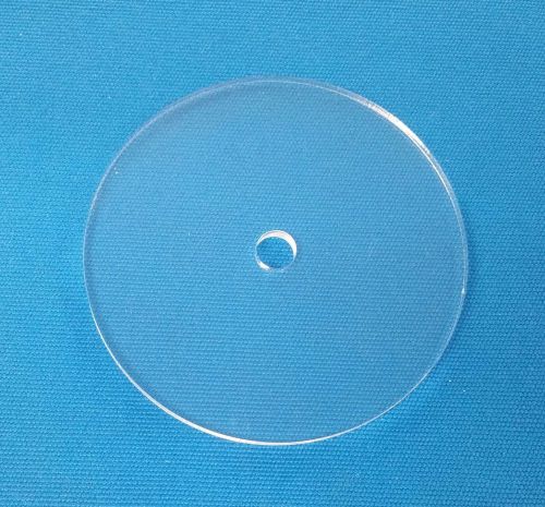 100  ACRYLIC DISCS 2&#034; DISMETER WITH 1&#034; CENTER HOLE  1/8&#034; THICK