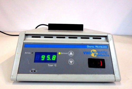 Vwr digital heatblock ii 13259-052 lab heater dry bath incubator w/ heat block for sale