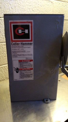Cutler Hammer 30 Amp 120/240V Safety Switch Disconnect DG221NRB Never Used