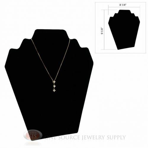 9 1/4&#034; Black Velvet Padded Pendant Jewelry Necklace Display Easel Presentation