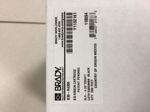 BRADY B30-R4300 Ribbon Cartridge 200&#039; Length x 4.33&#034; Width - 754473211783 - New
