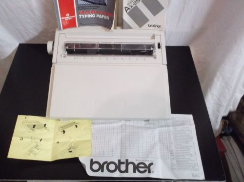 Vtg Brother AX-250 Electronic Typewriter w/ Original Box RARE keyboard L@@K
