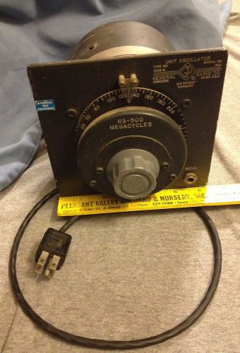 Vintage Used General Radio Unit Oscillator Model 1208-B - 65-500 Megacycles VGC
