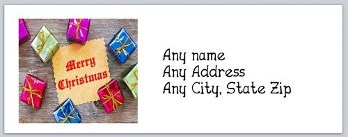 30 Personalized Return Address Labels Christmas Buy 3 get 1 free (ac255)