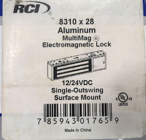 RCI RUTHERFORD 8310x28 ELECTROMAGNETIC LOCK 12/24VDC SINGLE-OUTSWING