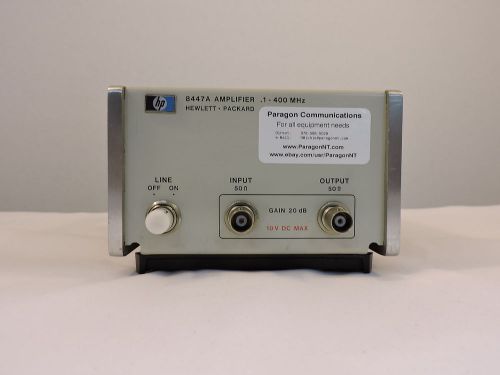 Agilent 8447A Amplifier, 100 kHz to 400 MHz, 90 Day Warranty