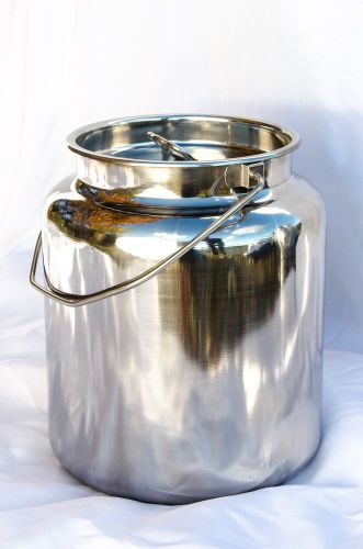 15 qt stainless steel milk can