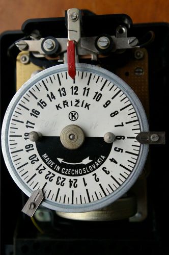 Ultra rare watt hour meter clock krizik tpf 18-03-105/77 for sale