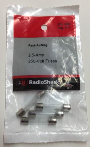 Fast-Acting 2.5-Amp 250-Volt Fuses #270-1008 By RadioShack