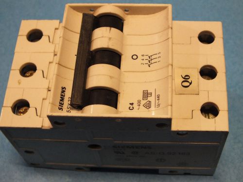 SIEMENS, 5SX23-C4, Circuit breaker, Used