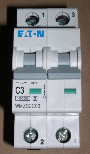 Eaton,  3a, 2-pole circuit breaker, wmzs2c03 for sale