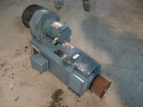 RELIANCE 30HP RPM III DC MOTOR w/ 1/2HP AC FAN MOTOR #825858 1750/2300:RPM USED