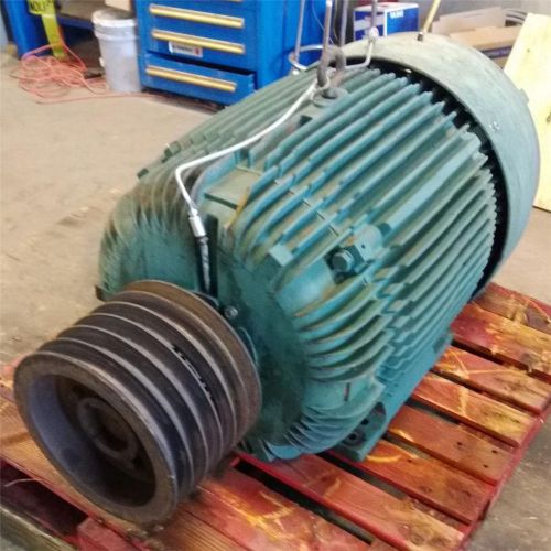 Reliance electric frame 444t 3ph 460v 1188rpm 100hp motor 01man24922 g 002 sx for sale