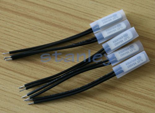 4pcs bimetal temperature control switch thermostat 25c n.o ksd9700 normally open for sale