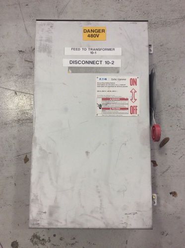Eaton Cutler Hammer Heavy Duty Safety Switch 200 Amp 600 Volt Fusible DH364NRK
