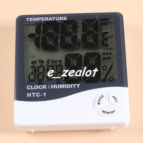 THC-1 Thermometer Thermohygrometer Humidity Temperature Clock Display