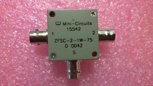 UA6A    Mini-Circuits ZFSC-2-1W-75 Power Splitter/Combiner 5-600MHz 75 Ohm 2-Way