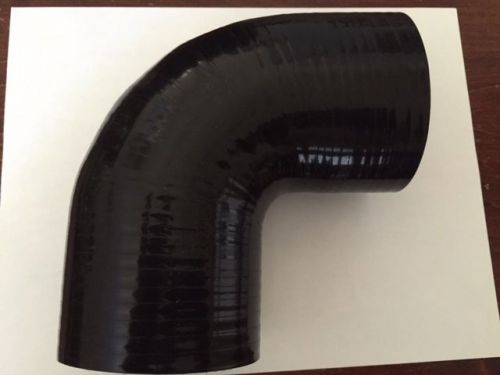 3&#034; - 3&#034; black silicone 90 elbow coupler 76mm intercooler turbo pipe hose 4ply for sale