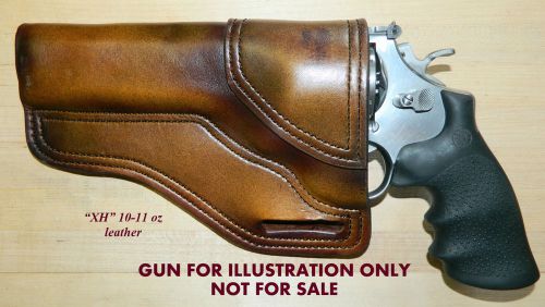 Gary c&#039;s avenger owb holster left hand s &amp; w  n frame 6.5&#034; barrel  heavy leather for sale
