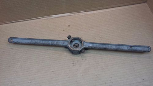 Vintage wells tool co. greenfield mass. usa  pipe threading die holder t-handle for sale