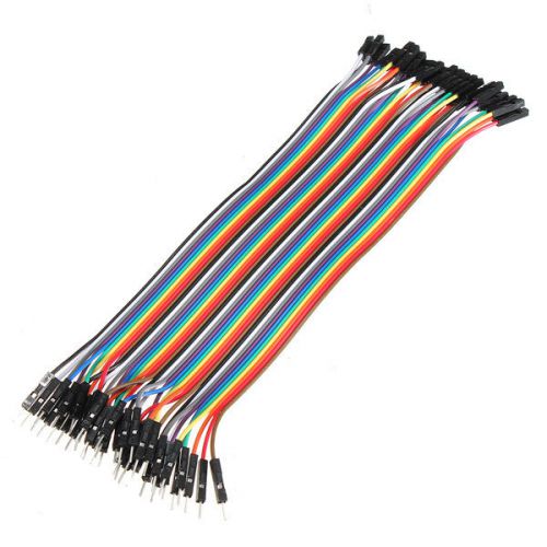 40pcs 20cm Male to Female Breadboard Cable Jump Wire Colorful Jumper For Arduino