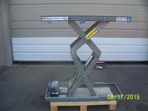 American lift p-36-020 2000lb compact scissor lift table for sale