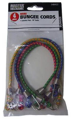 BOXER TOOLS 4-Pack 10-Inch Mini Bungee Cords