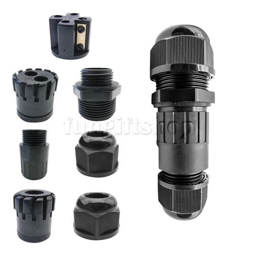Cable to cable connect 3 pin waterproof connector screw locking wire design ip68 for sale