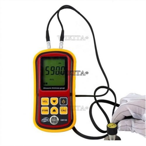 Ultrasonic gm100 testing wall thickness gauge meter pvc tester digital for sale