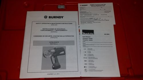 Burndy patriot 750-li hydraulic crimping tool for sale