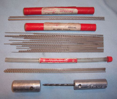Lot cleveland &amp; new york #54 special high speed helix vent drill bits machinist for sale